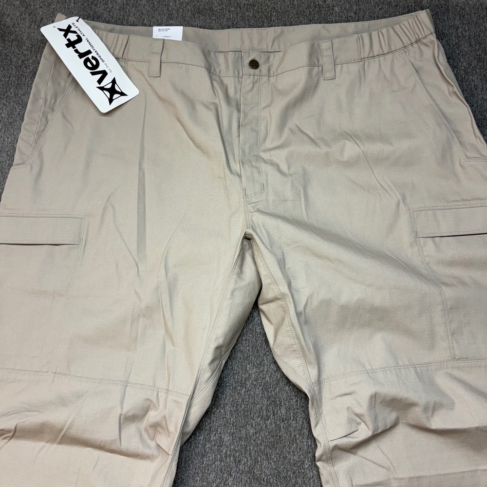 Vertx Original Tactical Pants Mens 52x36 Khaki Ripstop Cargo VTX1000KH New